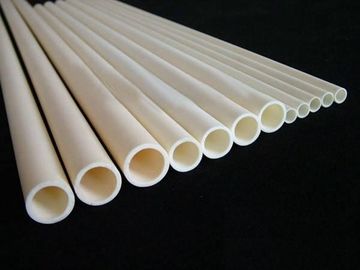 Tubo de cerámica del alúmina de la resistencia química, tubo de cerámica de alta temperatura 1600 del ℃